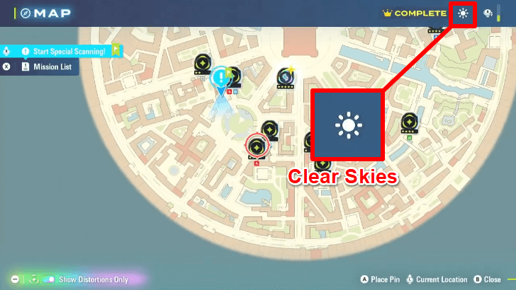 Pokemon Legends ZA Clear Skies Weather Condition