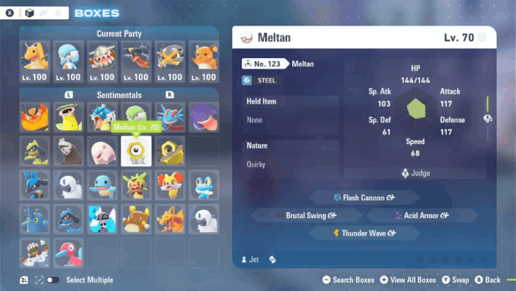 Level 70 Meltan