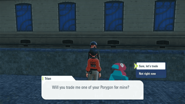 Pokemon Legends ZA Trade With Trian