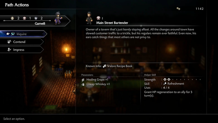 Inquire Main Street Bartender