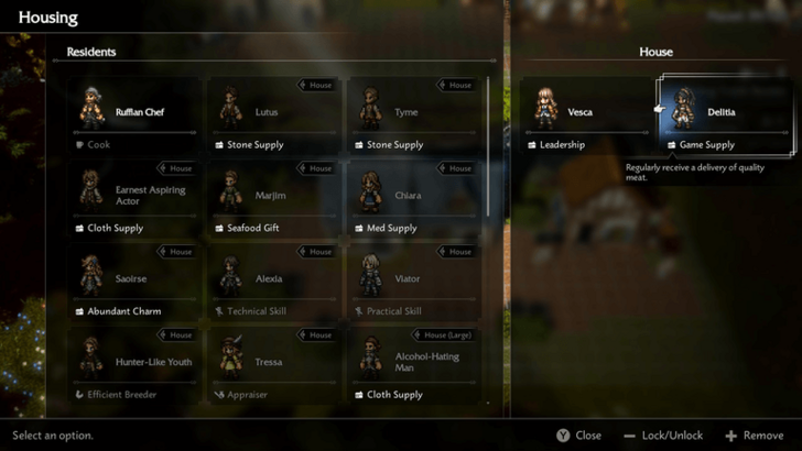 Ingredient Resident Skills