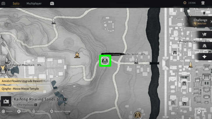 Scoop the Spoils Map Location