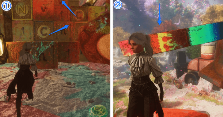 Step 2 Climb the Gold Blocks