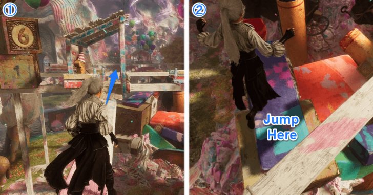 Step 4 Jump Down the Central Beam