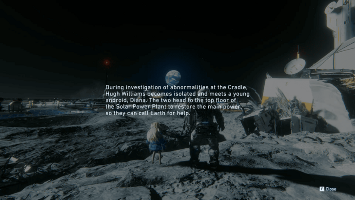 Hugh and Diana On The Moon, With Overlapping Text