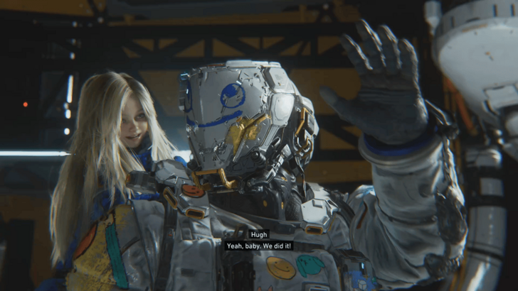 Hugh Teaching Diana To High Five