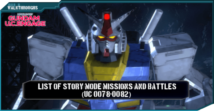 List of Story Mode Missions