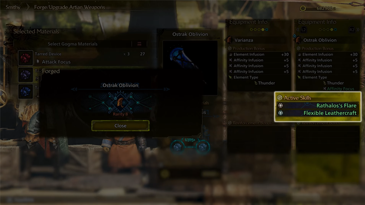 Grants Artian Weapons a Random Set Bonus and Group Skill