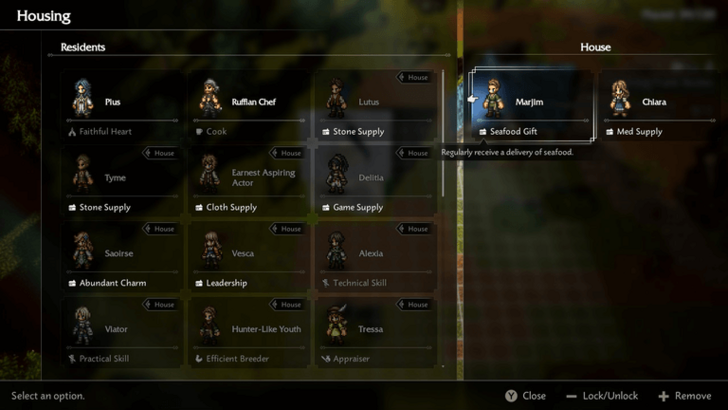 Seafood Gift Resident Skill