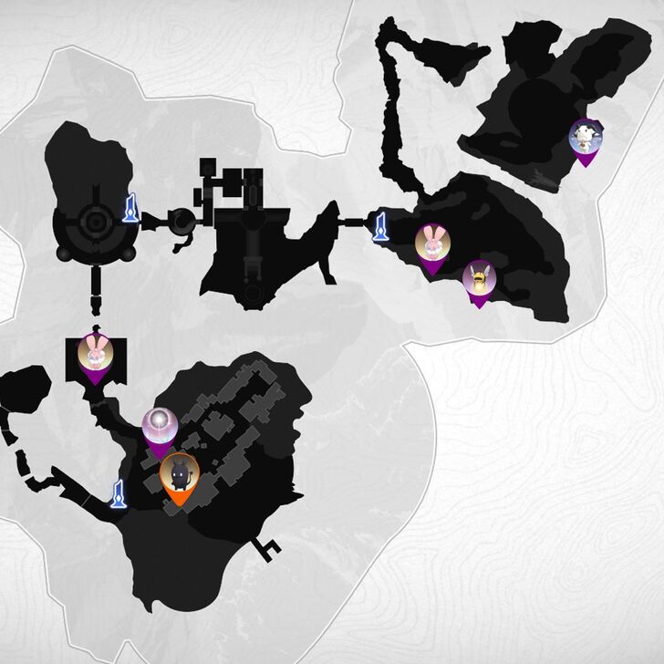 DNA - Geniemon Purgatorio Island Map Locations