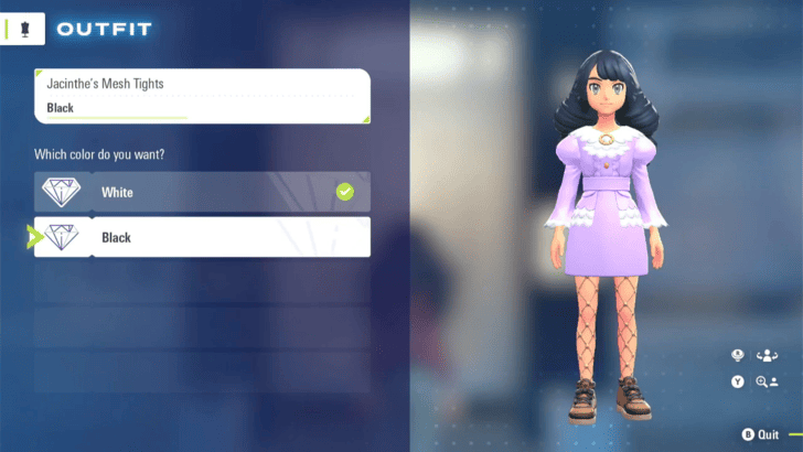 Pokemon Legends ZA Mesh Tights Alt Color