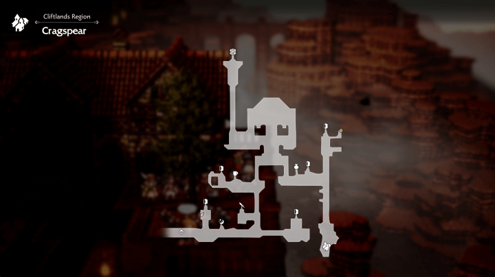 Octopath Traveler 0 - Fire Amulet x1 Treasure Location