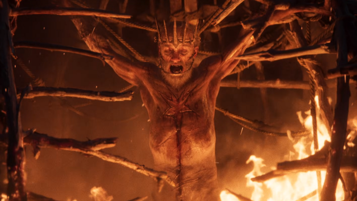 Divinity Man Burned Inside The Wicker Man Effigy