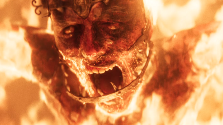 Divinity Closeup Shot Of Man Burning