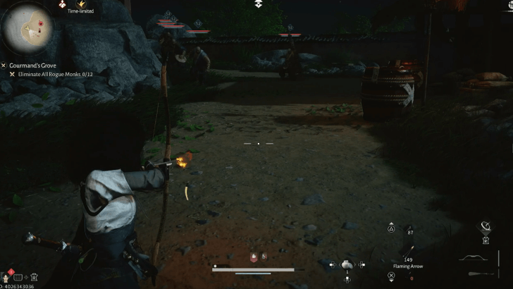 Lure the Monks to the Exploding Barrel