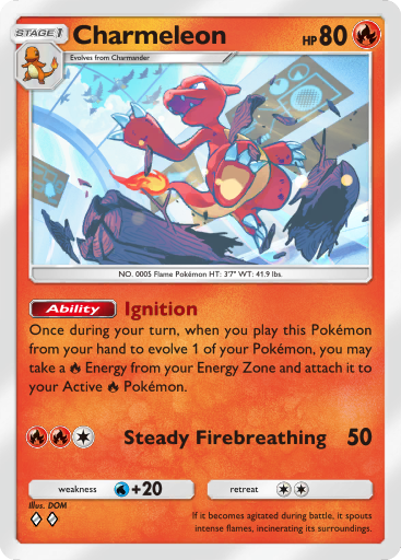 Pokemon TCG Pocket - B1a 012 Charmeleon