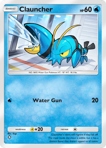 Pokemon TCG Pocket - B1a 022 Clauncher
