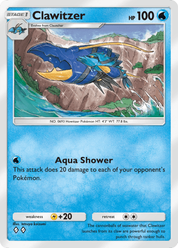 Pokemon TCG Pocket - B1a 023 Clawitzer