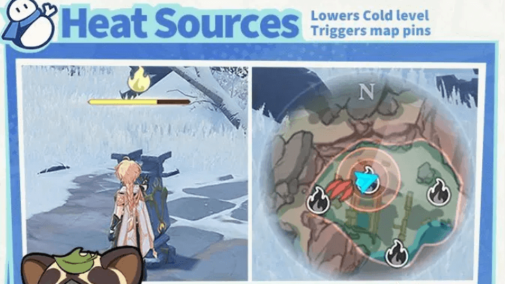 Genshin - Snowtrace Heat Sources
