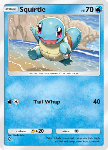 Pokemon TCG Pocket-  Squirtle(B1a 017)