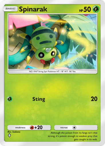 Pokemon TCG Pocket - B1a 005 Spinarak