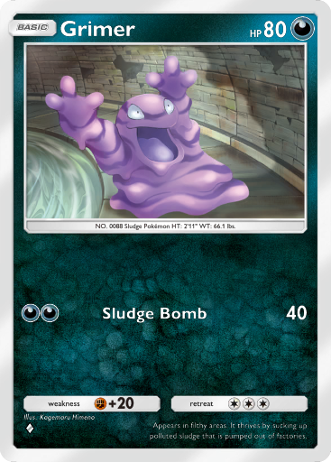 Pokemon TCG Pocket - B1a 045 Grimer