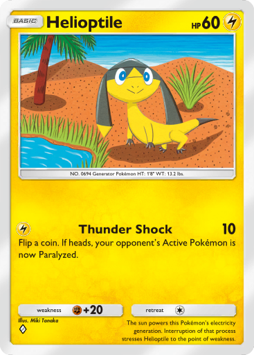 Pokemon TCG Pocket - B1a 028 Helioptile