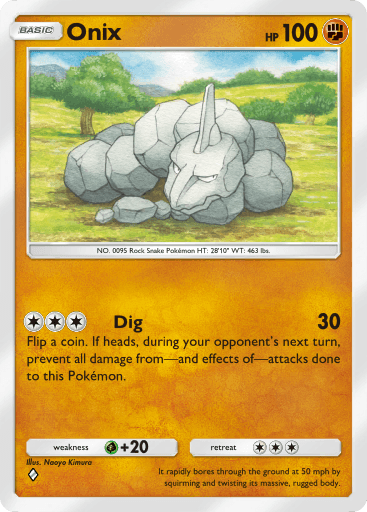 Pokemon TCG Pocket - B1a 038 Onix