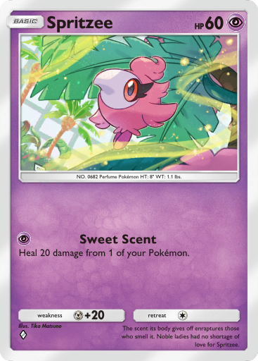 Pokemon TCG Pocket - B1a 035 Spritzee