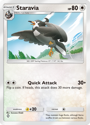 Pokemon TCG Pocket - B1a 060 Staravia