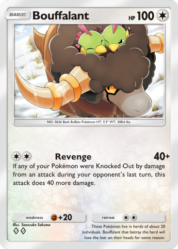 Pokemon TCG Pocket - B1a 064 Bouffalant