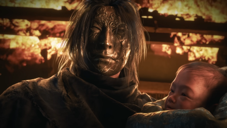 Phantom Blade Zero Masked Man Holding A Baby