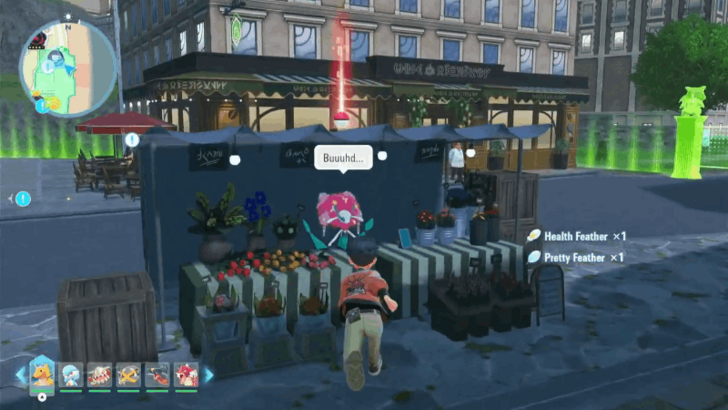 Interact with the Florges at the Flower Stall