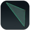 Palworld - Glass Triangular Wall (Inverted)