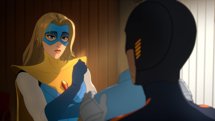 Dispatch Blonde Blazer Talking To Mechaman