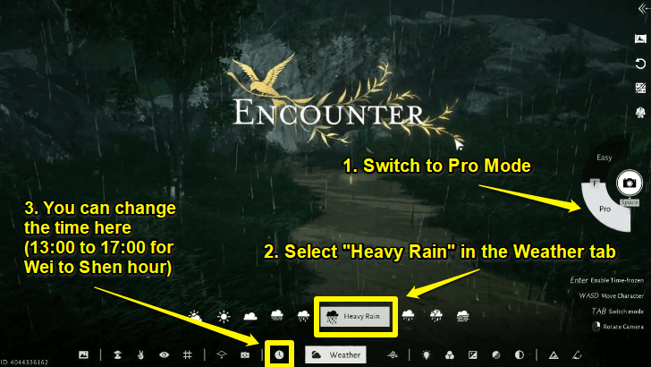 WWM - Set the Weather in Photo Mode