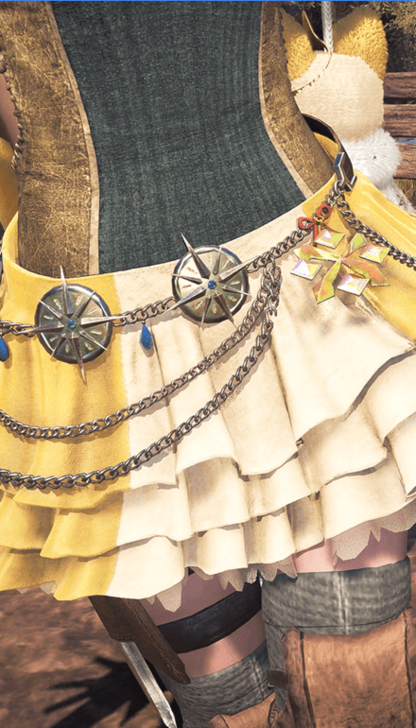 Monster Hunter Wilds - Blessed Waistchain α Type 2 Female Set