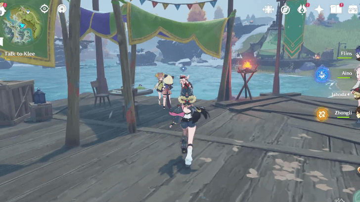 Genshin - Talk to Klee to Unlock Snowtrace