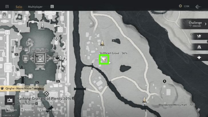 The Wailing of Six-Ailment Map Location