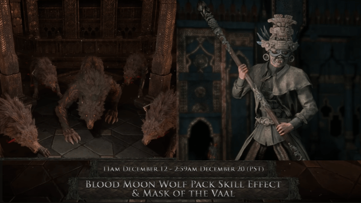 Blood Moon Wolf Pack Skill Effect and Mask of the Vaal