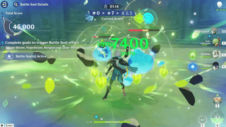 Genshin - Bloom or Hyperbloom or Burgeon in Stage 2