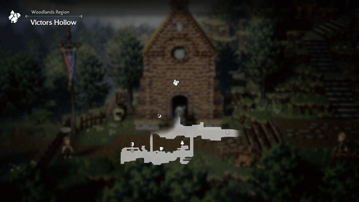 Octopath Traveler 0 - Blue Chest Treasure Location