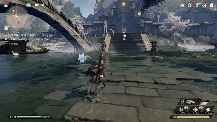 Where the Tides Meet Quest go to the Argent Loong Temple