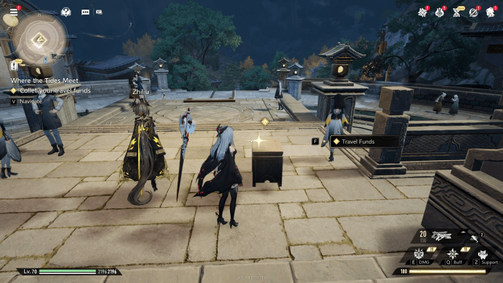 Where the Tides Meet Quest collect your travel funds