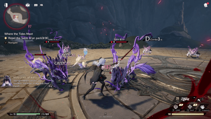 Where the Tides Meet Quest repel the Sable Bi