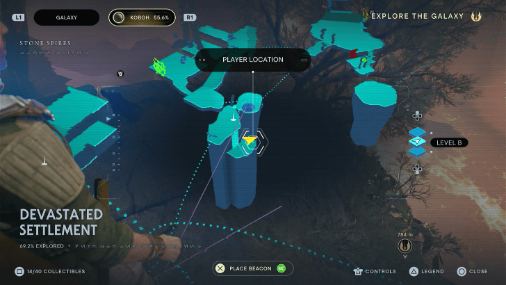 Fallen Order - Crimson Jelly Spire Map Image