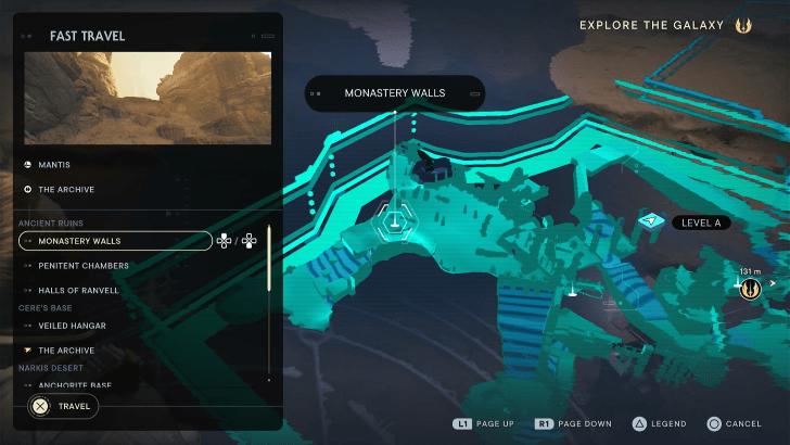 1 Head to the Monastery Walls Meditation Point