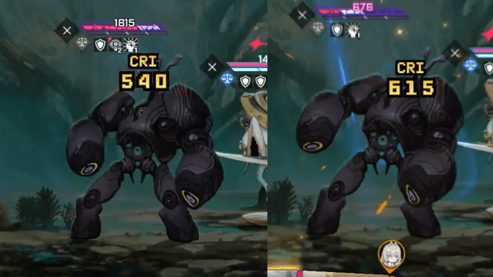 Chaos Zero Nightmare - Yuri vs Peko Damage Comparison Ravaged