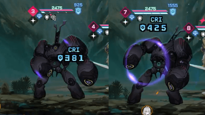 Chaos Zero Nightmare - Yuri vs Peko Damage Comparison Not Ravaged