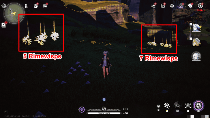 Wuthering Waves Rimewisp Locations in Etching Plains 3